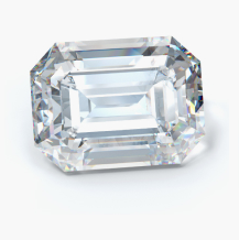 Emerald cut diamond
