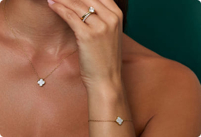 Kleeblatt-und Blattkollektion